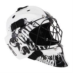 Шлем вратаря HERO PRO COLOUR бело-черный (взрослый) - фото 5993